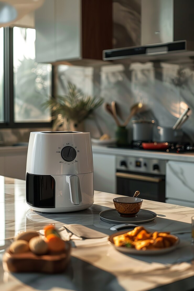 view-modern-air-fryer-with-food_23-2151737052